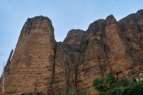 Riglos Mountains, known as Mallos de Riglos, Riglos, Huesca Province, Aragon, Spain.