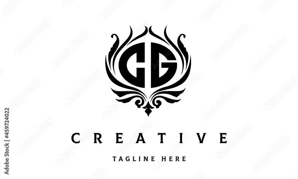 CG circle luxury latter logo vector CG circle luxury latter logo vector