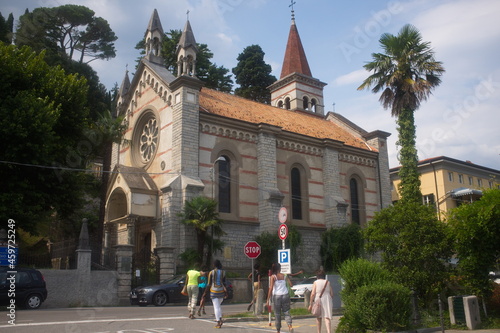 The Anglican Church in Cadenabbia, Lake Como, Italy. photo