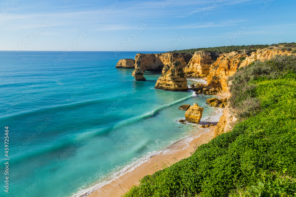 Cliffs in the Coast of Algarve