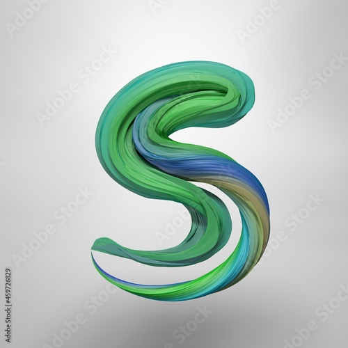 colorful 3d alphabet,3D Illustration