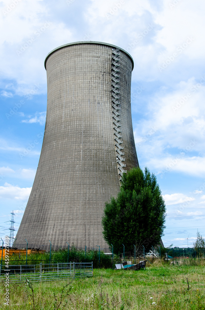 Old cooling towers of the disused coal-fired power station Old cooling towers of the disused coal-fired power station