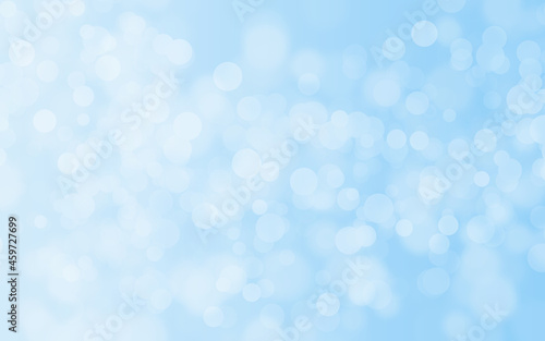 Beautiful abstract bokeh in blue and white tones for festive backgrounds and Wallpaper and Shiny Decorations Cool banners on pages, advertisements, websites.
