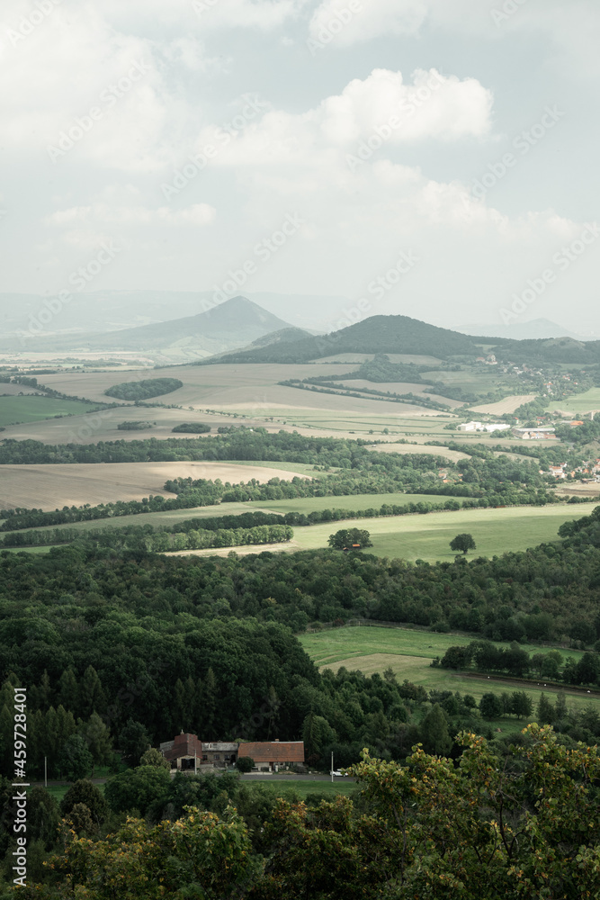 View from ruins of Oltářík, Czech Central Highlands View from ruins of Oltářík, Czech Central Highlands