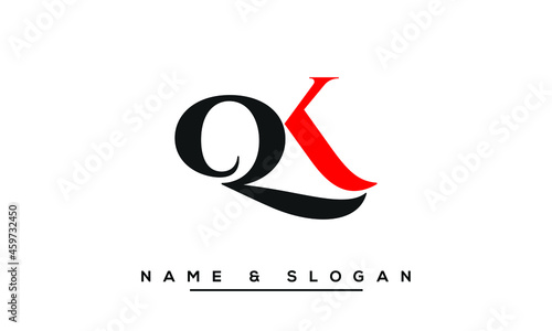 QK,  KQ,  Q,  K   Abstract Letters Logo Monogram photo