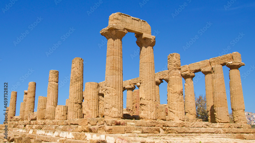 Temple of Juno in Valley of Temples in Agrigento, Sicily