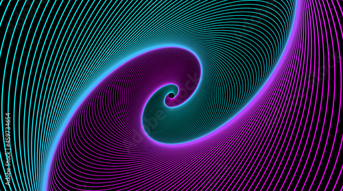 Hypnotic spiral. Swirl hypnotize spirals, vertigo geometric illusion and rotating stripes round pattern vector illustration