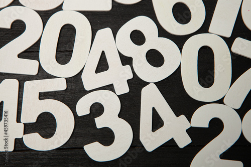 Background of numbers or seamless pattern with numbers.