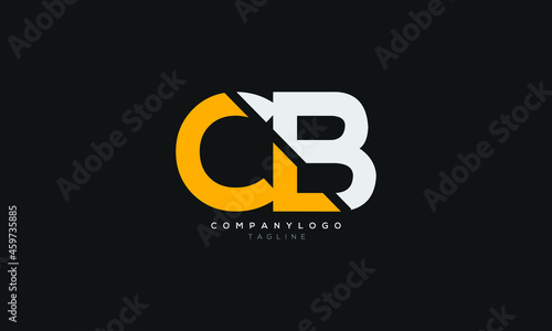 CB,BC, Abstract initial monogram letter alphabet logo design