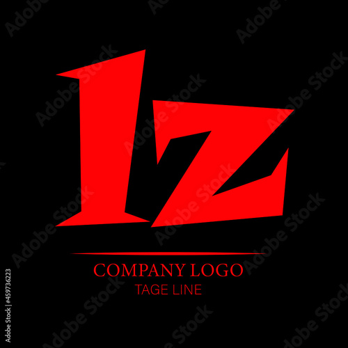 LZ,LZ letter logo dfesign.beautiful design.creative logo.morden logo design. photo