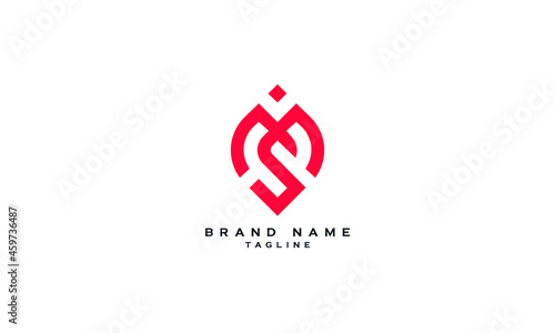 Φωτογραφία MS, SM, Abstract initial monogram letter alphabet logo design