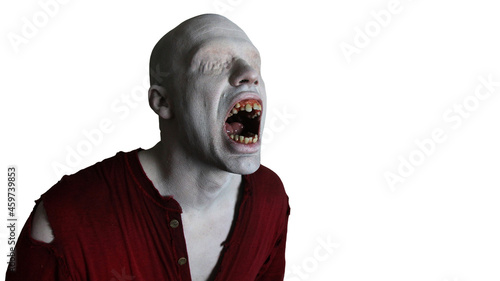 Fotografie, Obraz Doof Coma Mutant blind man screaming 2
