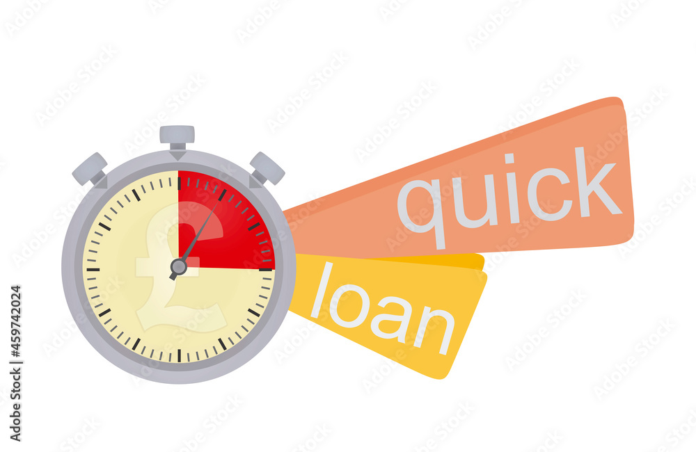 Quick loan icon. vector illustration Quick loan icon. vector illustration