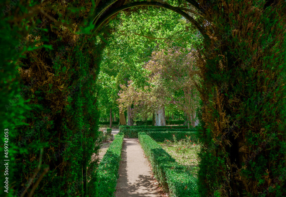 grass gate in the park of Aranjuez