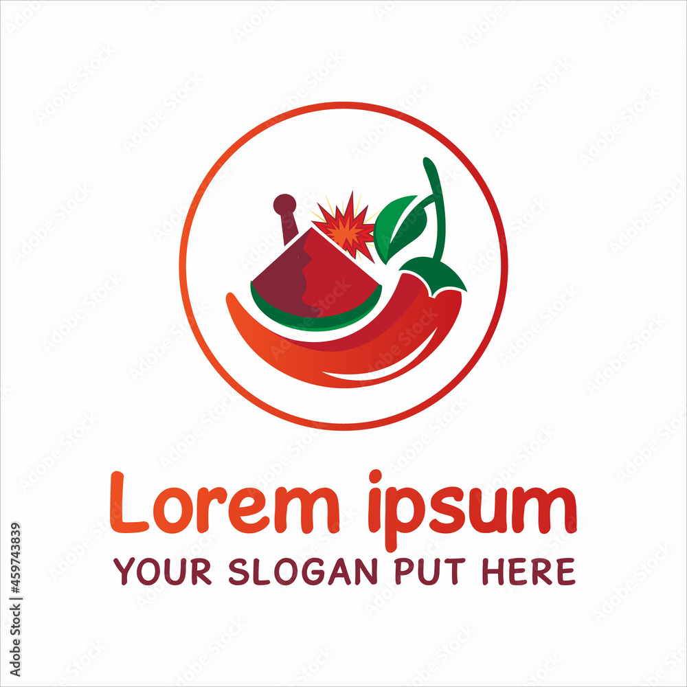 Pepper creative logo design template vector Pepper creative logo design template vector