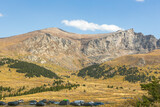 Panoramic view of Mount Bierstadt at Guanella pass in Colorado