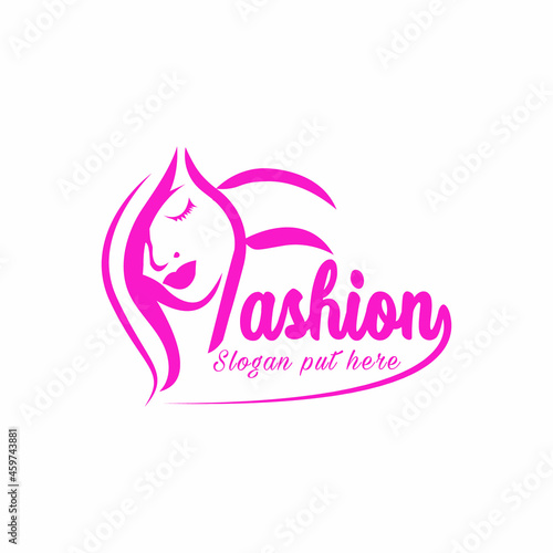 fashion letter logo design template vector