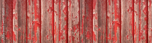 фотографія old red exfoliate peeled off rustic bright light wooden texture - wood backgroun