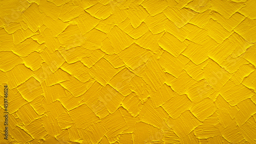 Canvastavla Yellow golden abstract acryl painting paint wall texture background