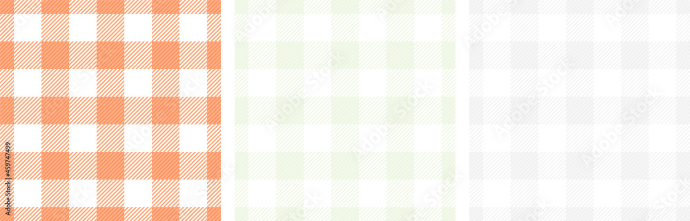 Checkered napkin stripes cells simple seamless paterns vector set. Gingham Checkered napkin stripes cells simple seamless paterns vector set. Gingham