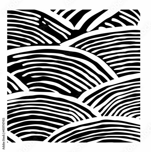 japan abstract sea wave illustration vector design