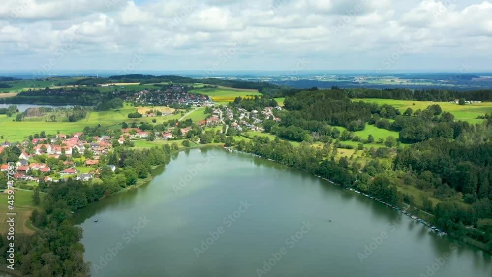 flight above the lake ilmensee bavaria germany flight above the lake ilmensee bavaria germany