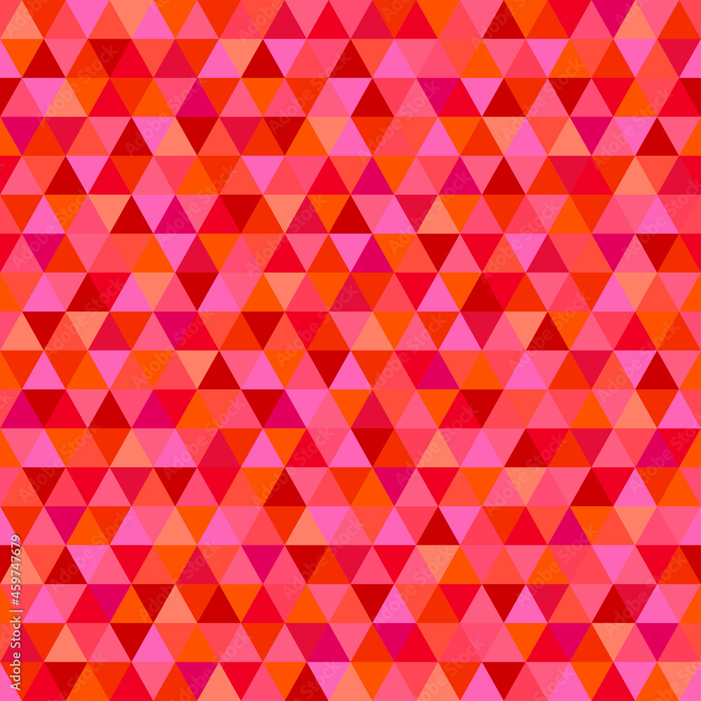 Seamless triangle pattern. Colored geometric wallpaper of the surface. Unique background. Doodle for design. Bright colors. Print for flyers, posters, t-shirts and textiles