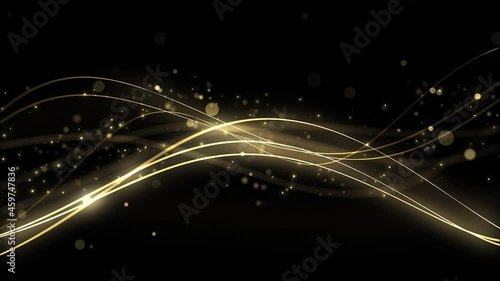 流れる曲線 パーティクル背景 ループ