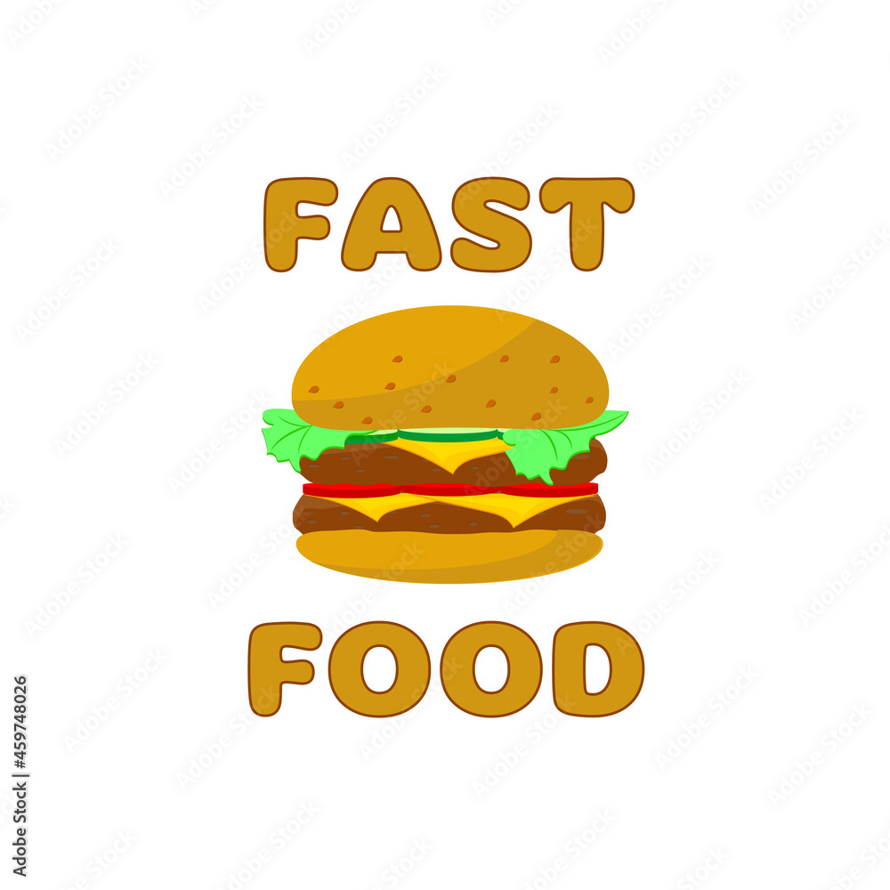fast food vector illustration isolated on white background