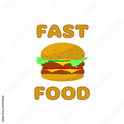 Obraz na płótnie fast food vector illustration isolated on white background w salonie