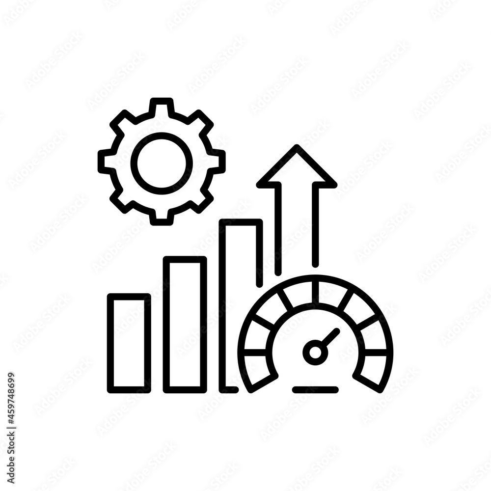 Performance vector outline icon style illustration. EPS 10 file Performance vector outline icon style illustration. EPS 10 file