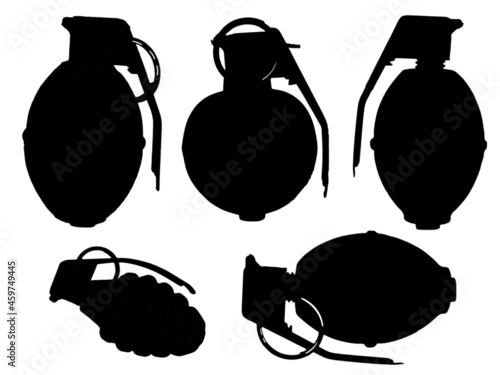 Grenade assortment. Modeled after actual grenades used by the United States Military. Includes traditional Pineapple Grenade and Frag Grenade.