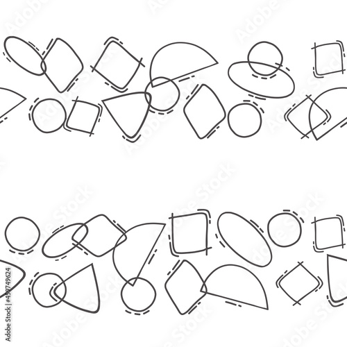 geometric google line shapes seamless patterns. Hipster fashion. Abstract jumble textures. Black white. Triangle. printing, website, fabric, poster, cards. figures are arranged in lines minimalistic