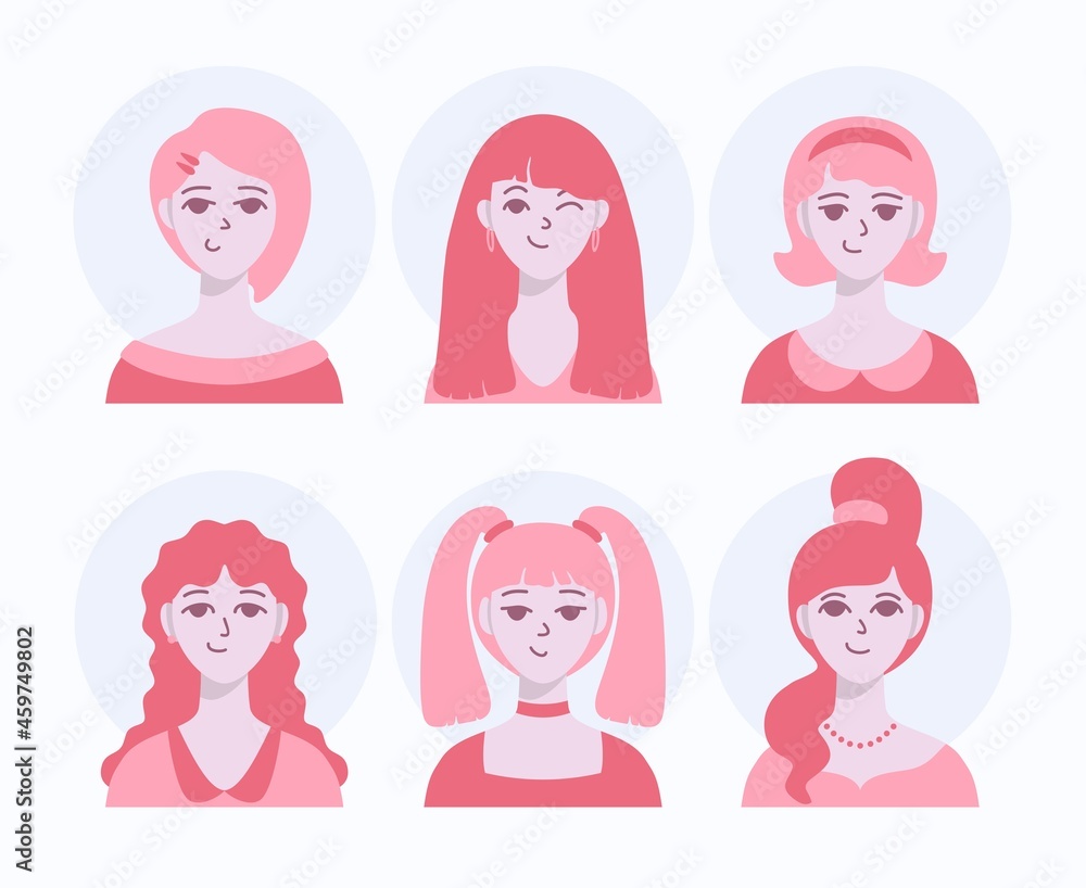 Hand drawn different people icons pack Hand drawn different people icons pack