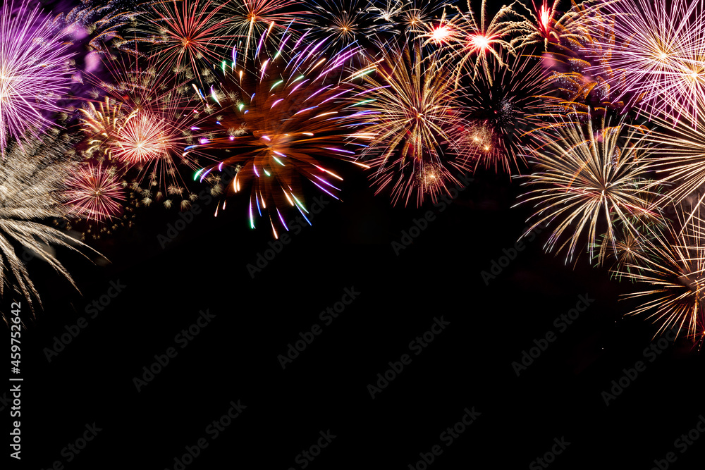 Holiday background with fireworks Holiday background with fireworks