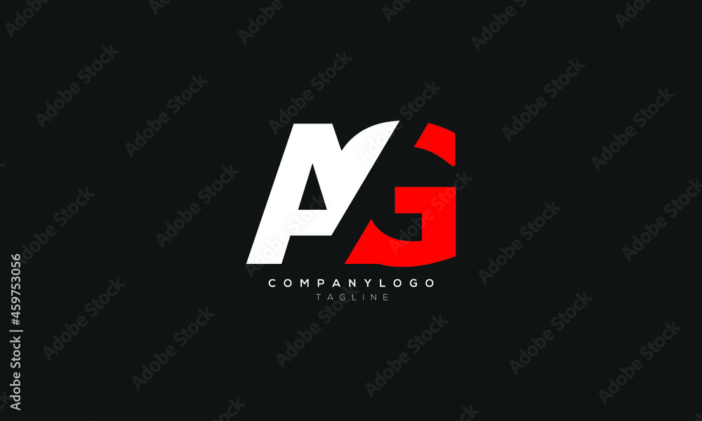 AG, GAAbstract initial monogram letter alphabet logo design AG, GAAbstract initial monogram letter alphabet logo design
