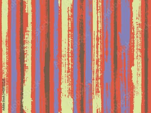 Sloopy gouache vertical lines vector pattern.