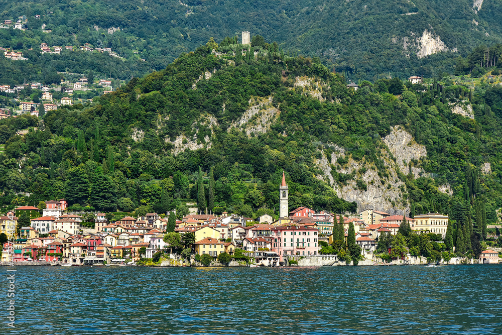 the beautiful town of Varenna on Lake Como in Italy