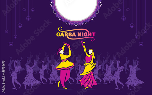 creative poster design for Shubh Navratri
