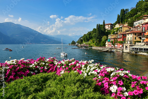 the beautiful town of Varenna on Lake Como in Italy