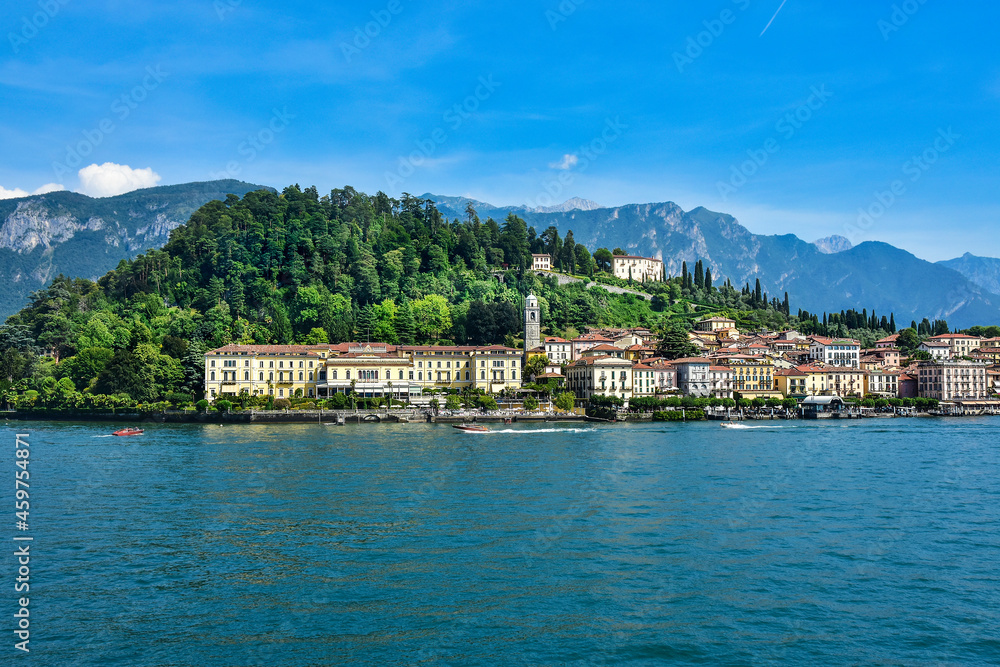 Lake Como in Italy, the beautiful town of Bellagio
