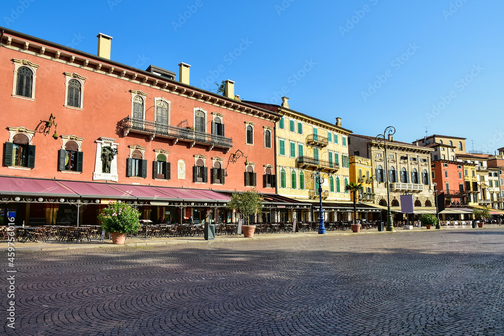 old town, beautiful architecture of Verona, Italy