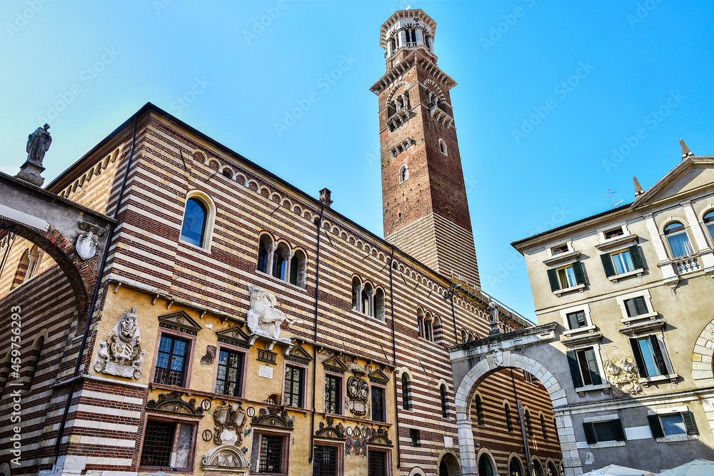 old town, beautiful architecture of Verona, Italy