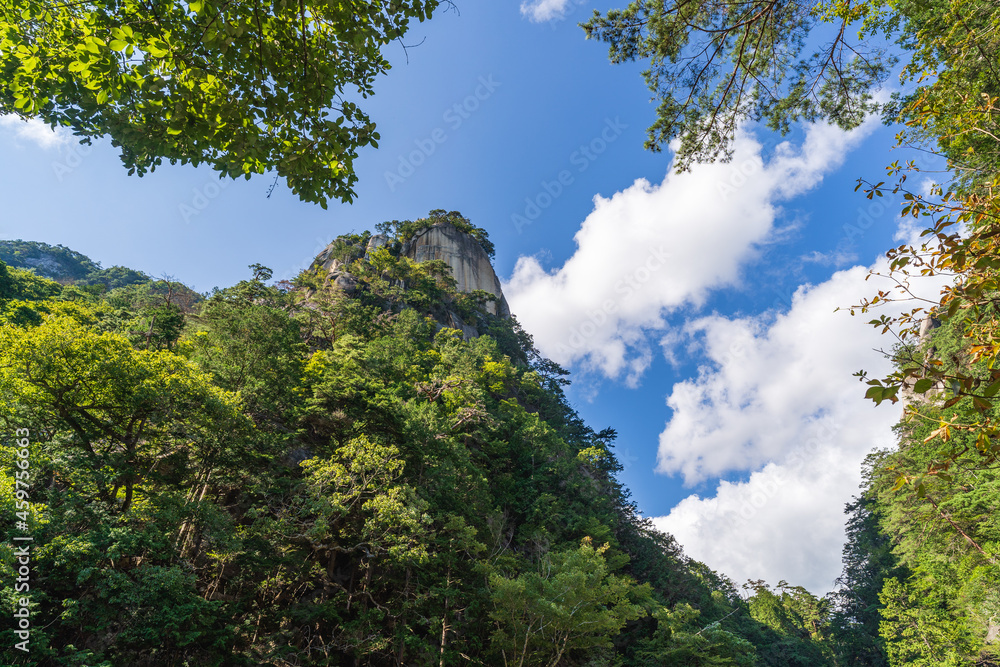 Obraz premium 【山梨】昇仙峡の渓谷と青空