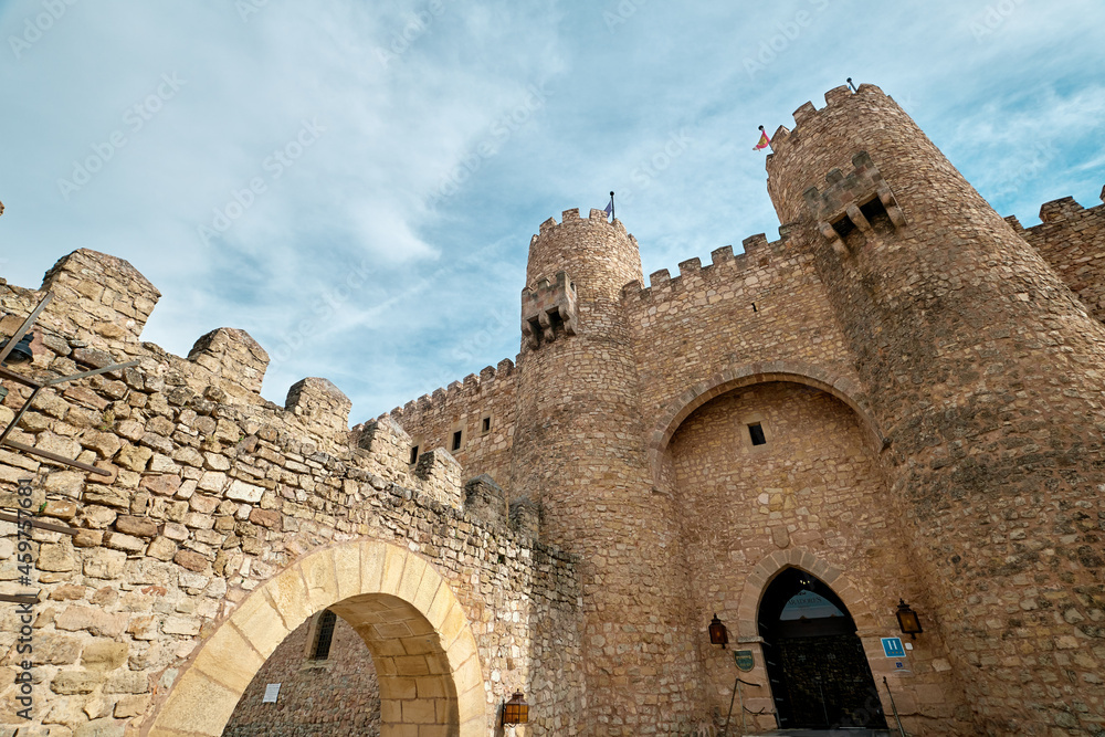 Bishops Castle Siguenza. Castillo de los Obispos de Sigüenza. Guadalajara province, Castilla-La Mancha, Spain