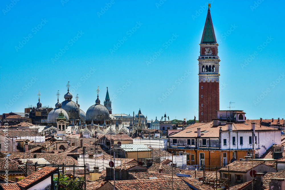 beautiful panoramic view of Venice, Italy