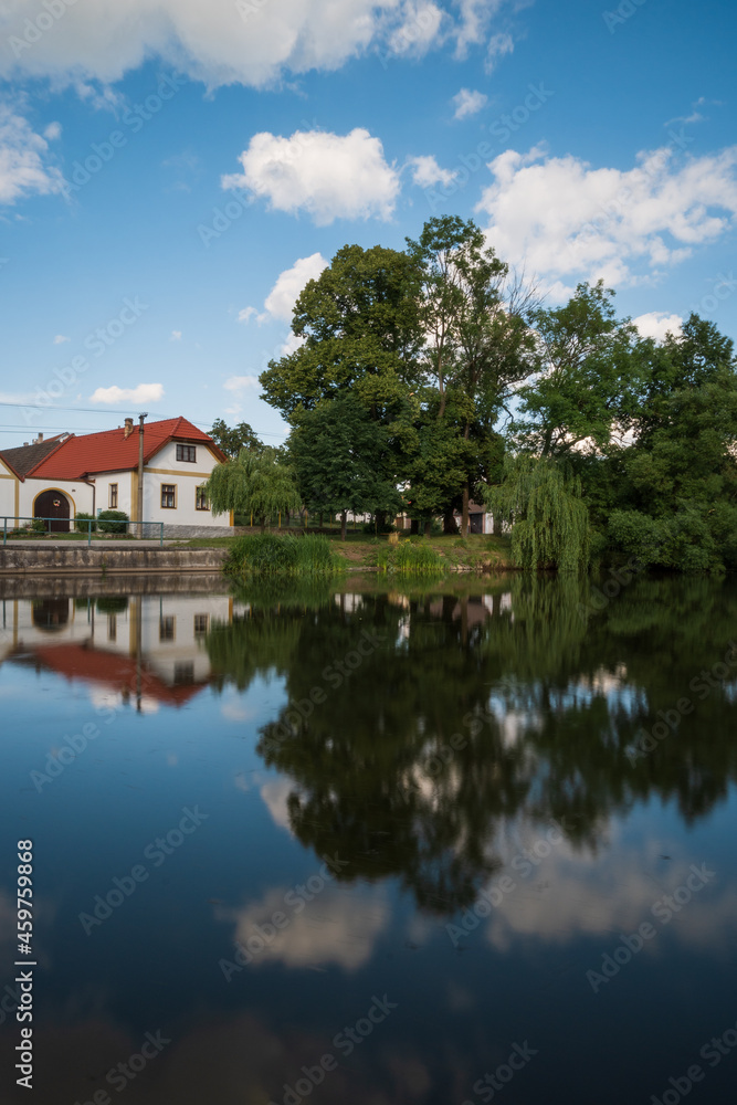 Old pond in Stříbřec, South Bohemia