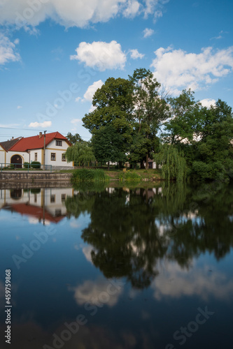 Old pond in Stříbřec, South Bohemia