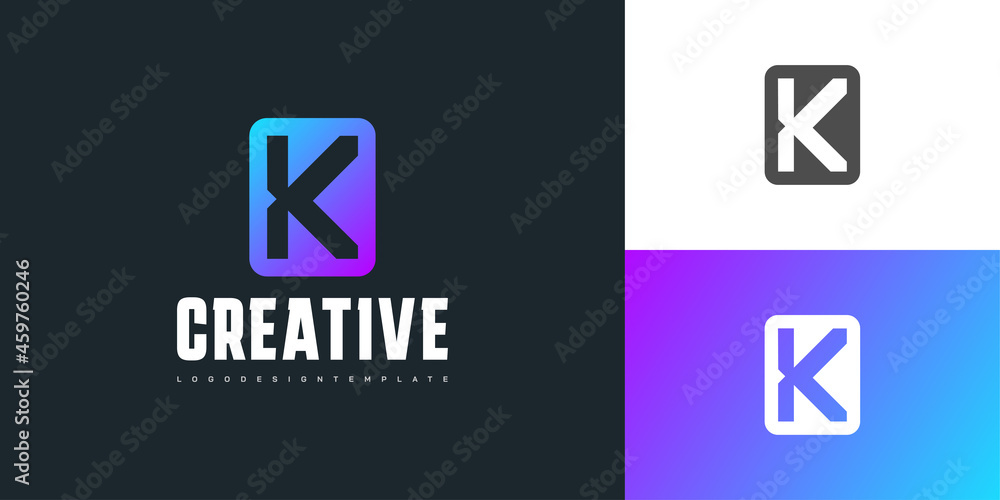 Simple and Clean Letter K Logo Design in Colorful Modern Concept. Initial K Logo. Graphic Alphabet Symbol for Corporate Business Identity Simple and Clean Letter K Logo Design in Colorful Modern Concept. Initial K Logo. Graphic Alphabet Symbol for Corporate Business Identity