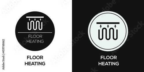 Creative (floor Heating) Icon ,Vector sign.